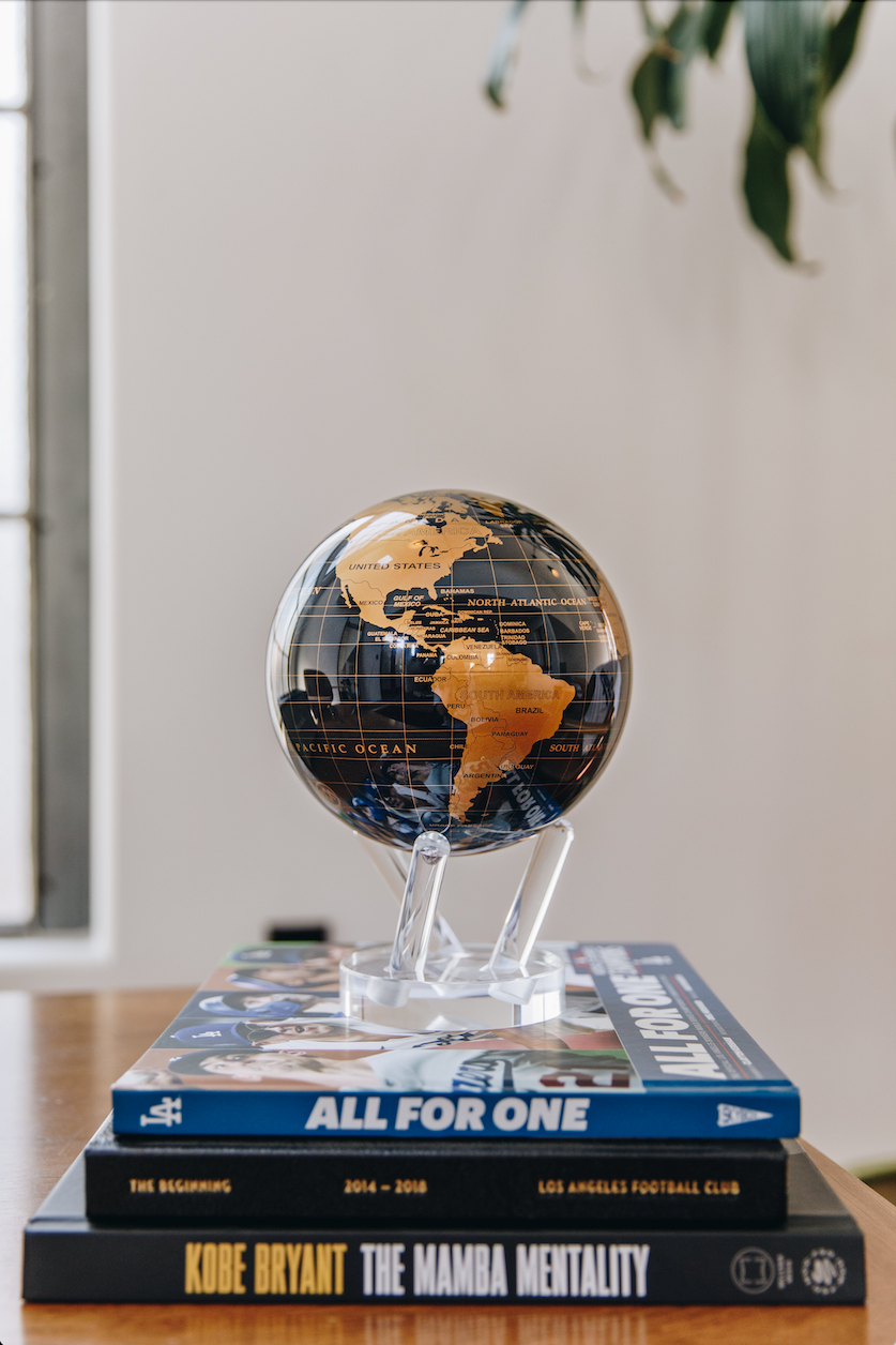 BLACK AND GOLD GLOBE