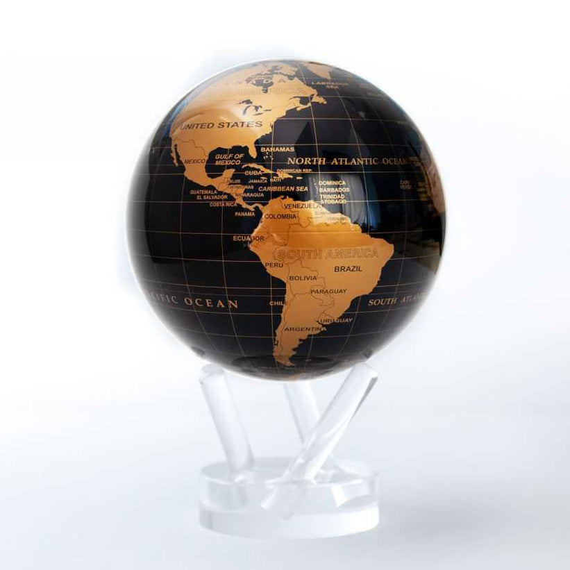 BLACK AND GOLD GLOBE