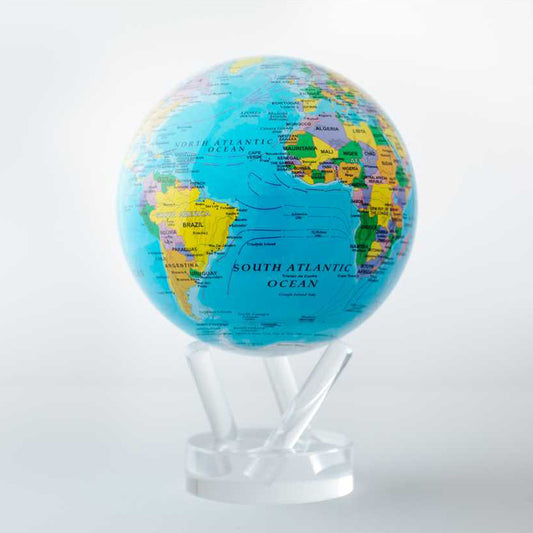 世界政治地圖－澄澈藍