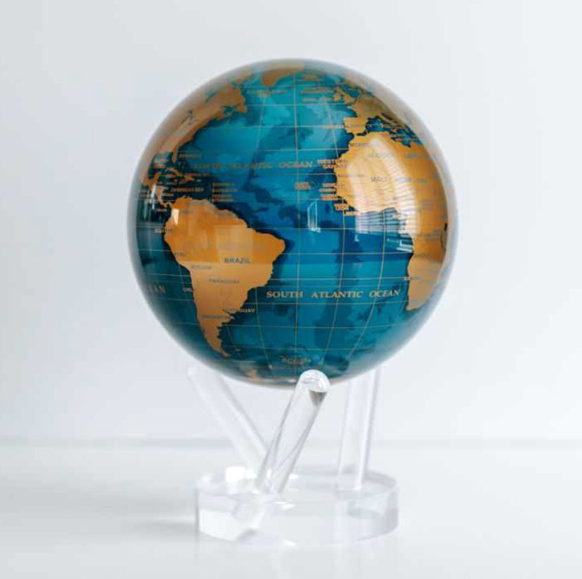 BLUE AND GOLD GLOBE