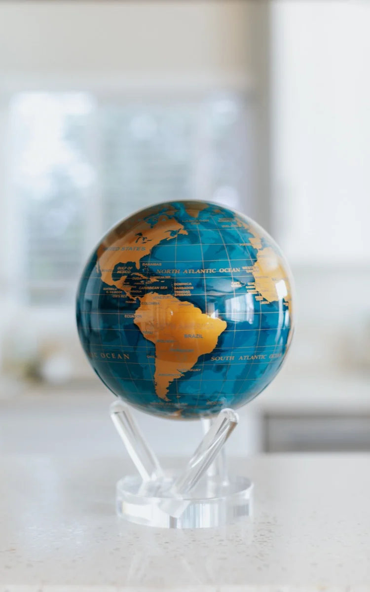 BLUE AND GOLD GLOBE